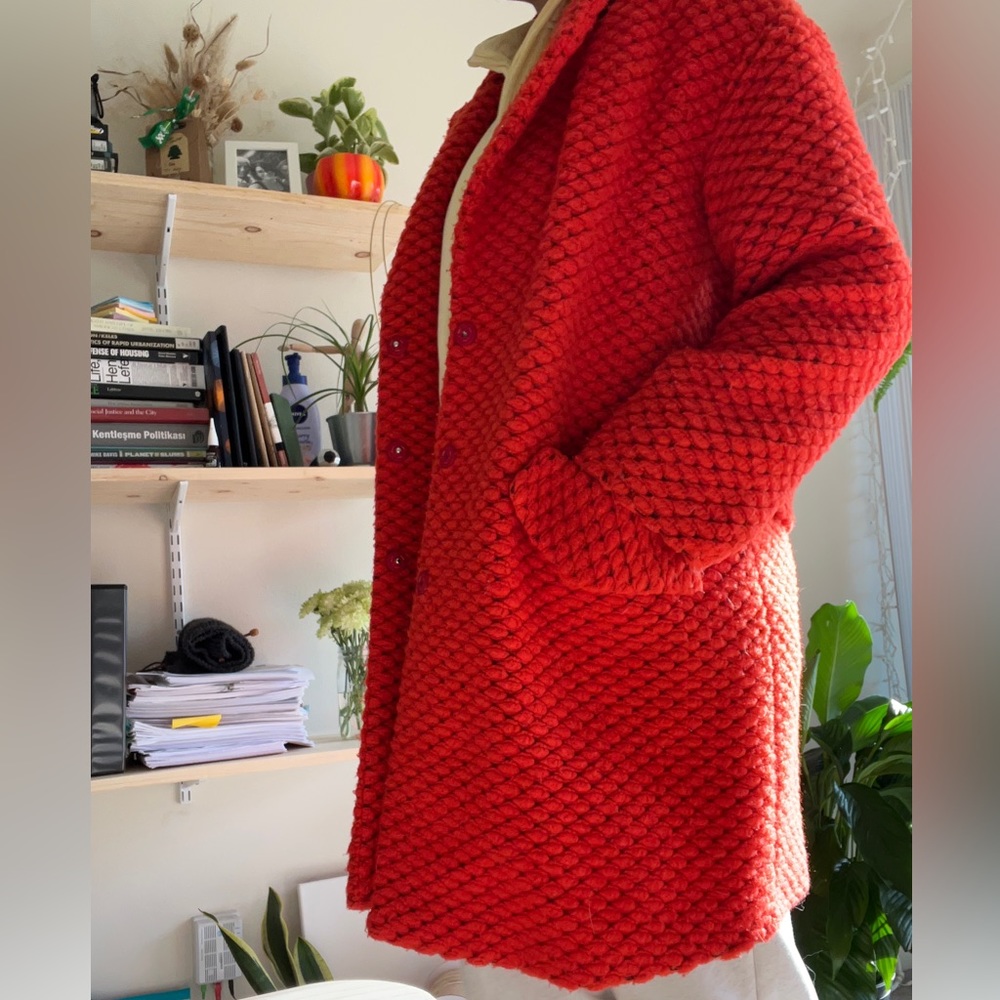 IPEKYOL bright orange coat